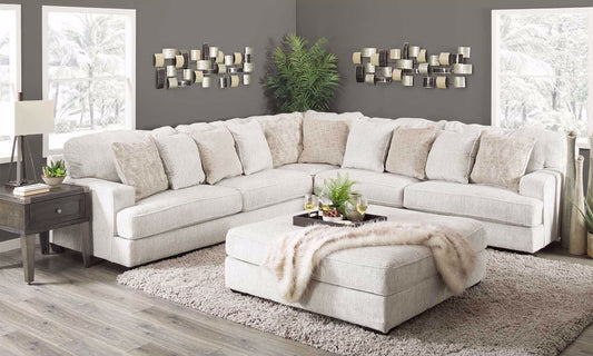 Signature Design by Ashley Rawcliffe Reversible Sectional + Ottoman