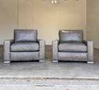 Restoration Hardware Maxwell Leather Chairs
