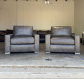 Restoration Hardware Maxwell Leather Chairs