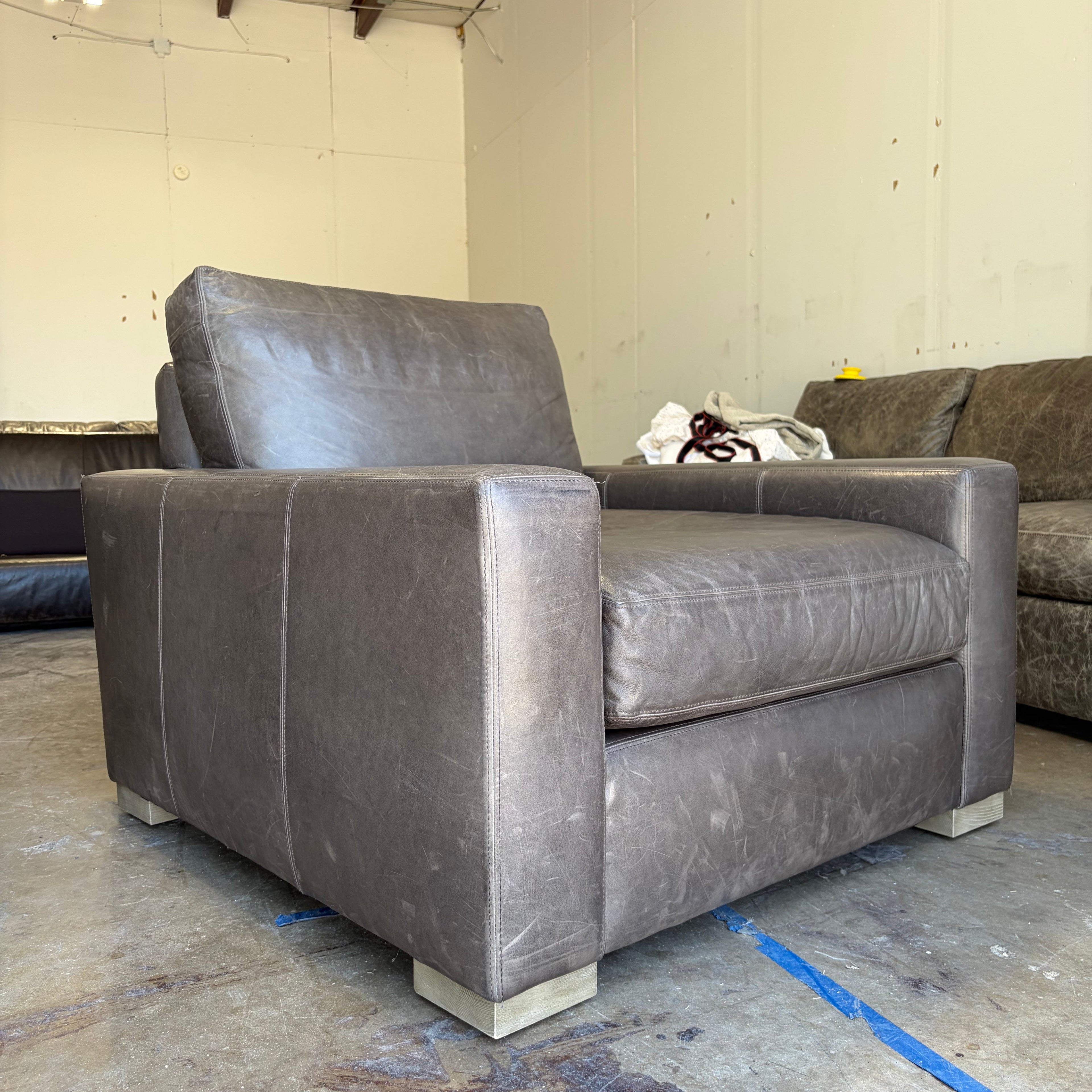 Restoration Hardware Maxwell Leather Chairs