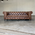 Restoration Hardware Kensington Leather Sofa