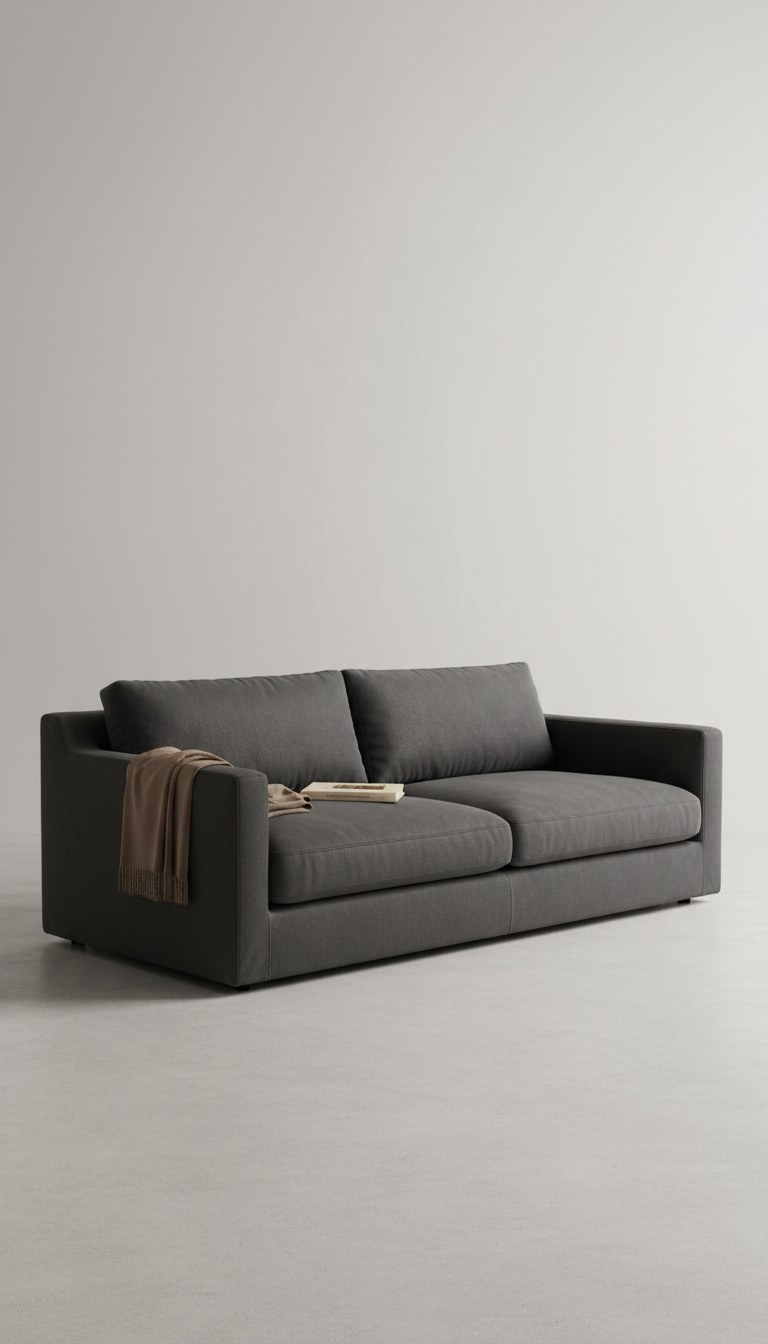 Cloud charcoal oversized sofa