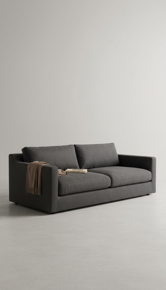 Cloud charcoal oversized sofa